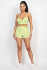 Terry Towel Bralette Top & Mini Shorts Set - Image 16