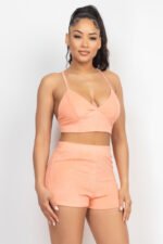Terry Towel Bralette Top & Mini Shorts Set - Image 10