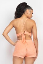 Terry Towel Bralette Top & Mini Shorts Set - Image 12