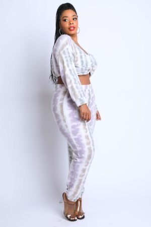 Tie Die Off Shoulder Set Tie Die Off Shoulder Set