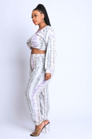 Tie Die Off Shoulder Set Tie Die Off Shoulder Set