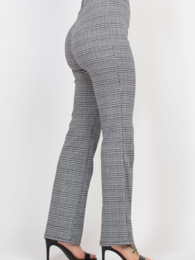 Plaid Cut-out Long Sleeve Top & Pants Set Plaid Cut-out Long Sleeve Top & Pants Set