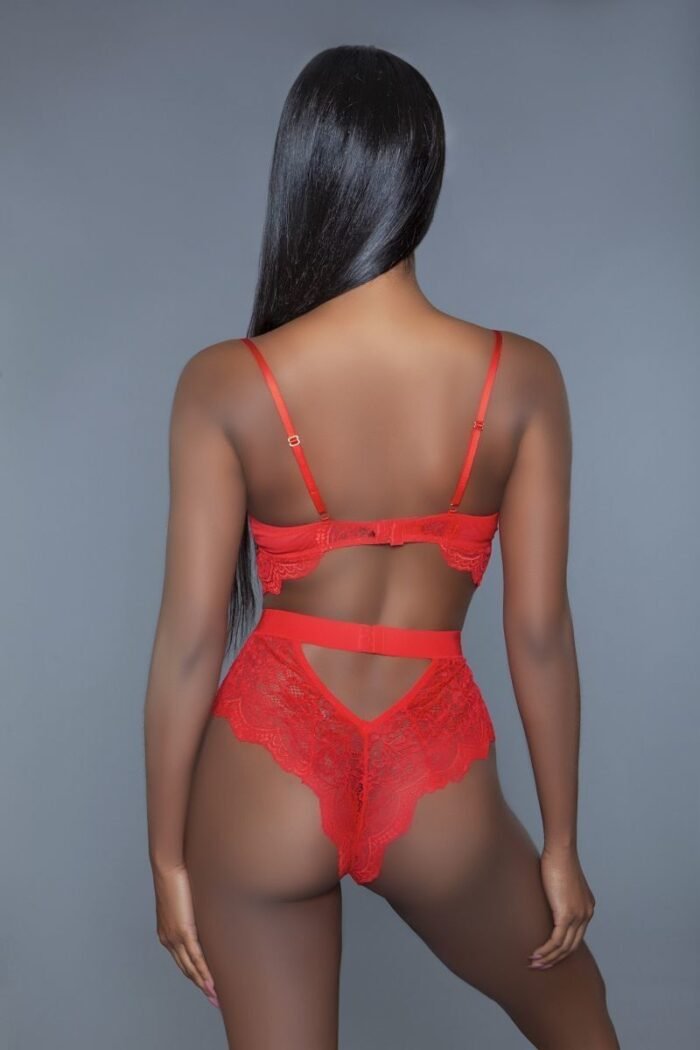 1 pc. Non-padded cups with modern cut-out details. Hook and eye fastenings. ...