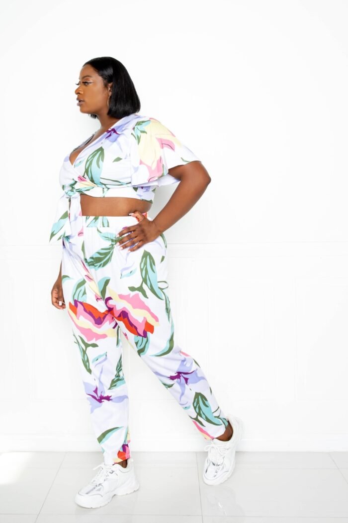 Flower jogger & top set