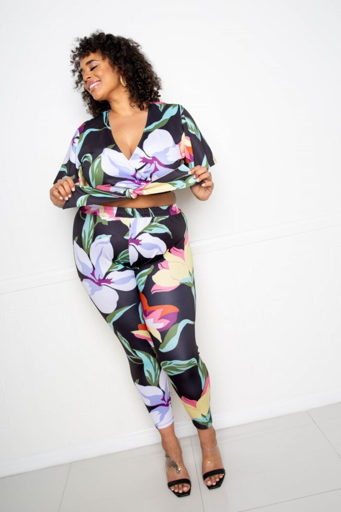 Flower jogger & top set