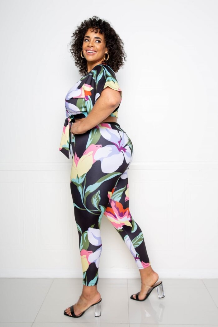Flower jogger & top set