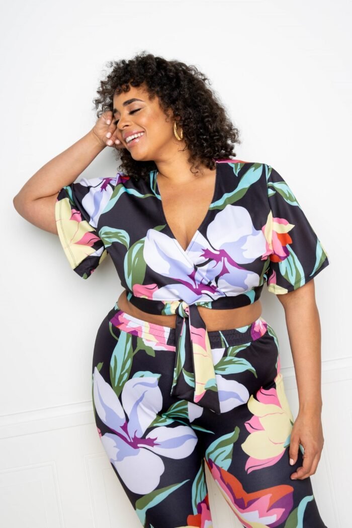 Flower jogger & top set
