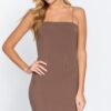 Cami Heavy Rib Mini Dress