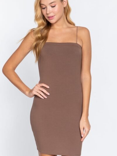 Cami Heavy Rib Mini Dress