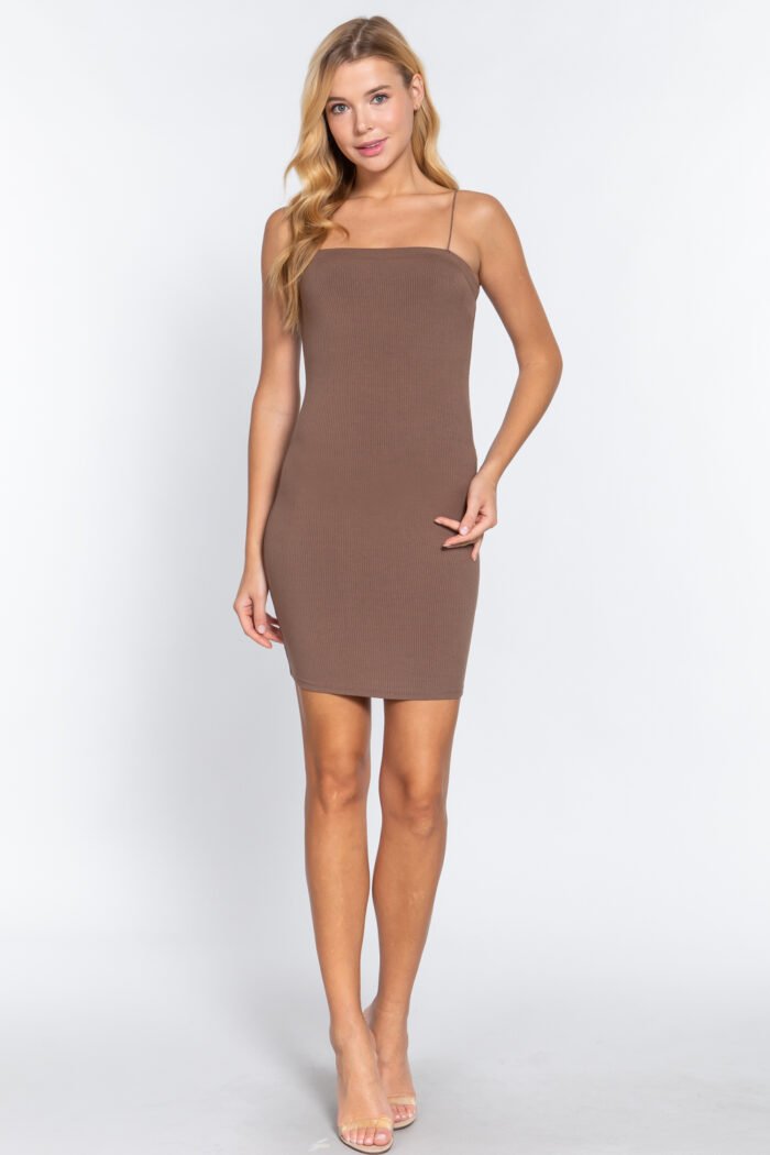 Cami heavy rib mini dress