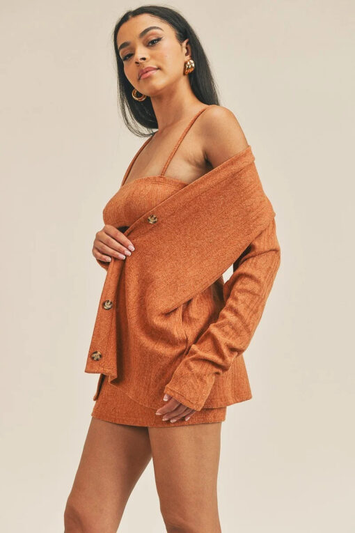 Cardigan Solid Color 3 Piece Set - Image 6
