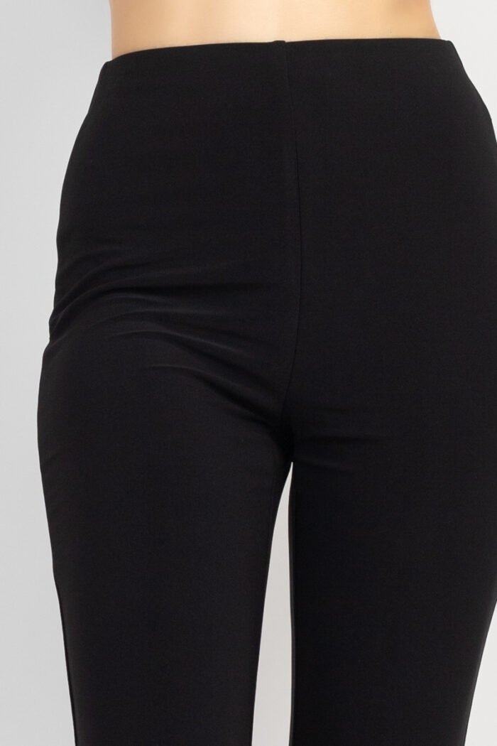 Solid halter top and elastic leggings set