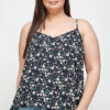 Plus Size, Ditsy Floral Print Cami Top