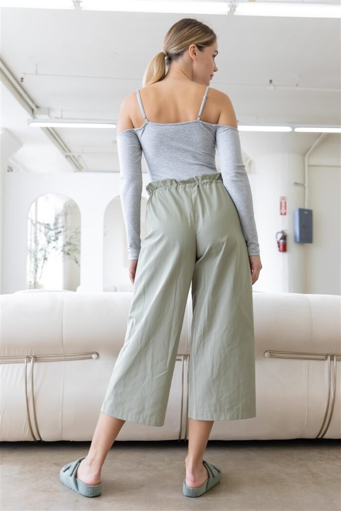 Heather grey ribbed off-the-shoulder long sleeve bodysuit