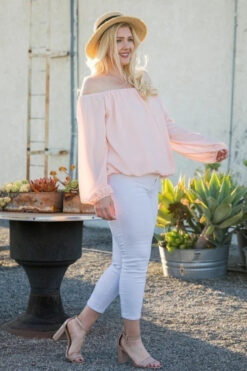 Off Shoulder Bubble Sleeve Top – Plus Size Casual Outings