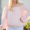 Off Shoulder Bubble Sleeve Top – Plus Size Casual Outings