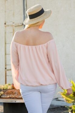 Off Shoulder Bubble Sleeve Top – Plus Size Casual Outings