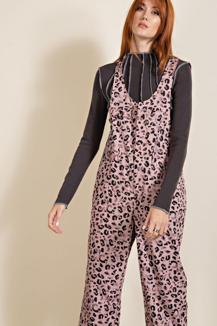 Animal/leopard printed jumpsuit