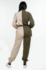 Long Sleeve Oversized Cozy Shirt Jumpsuit - Image 8