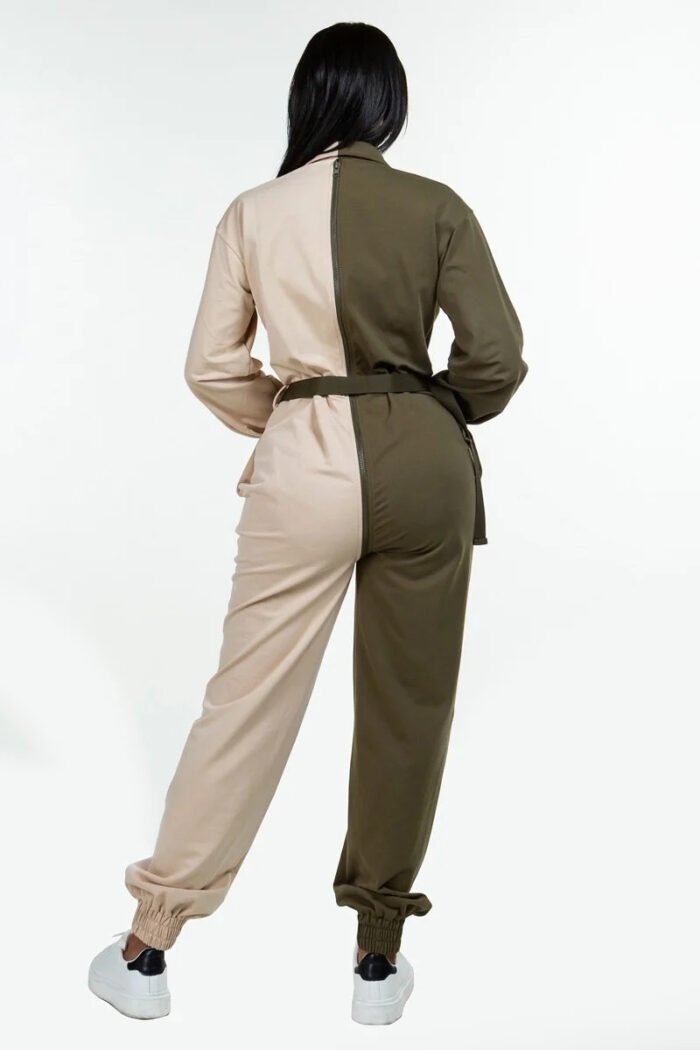 Long sleeve oversized cozy shirt jumpsuit - image 8