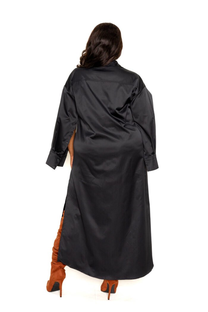 Cape sleeve shirt dress - image 4