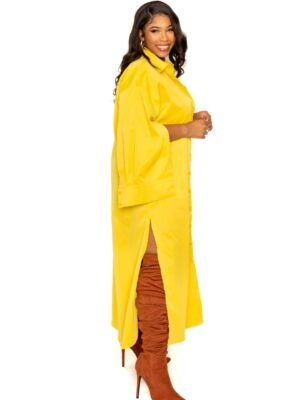 Cape Sleeve Shirt Dress