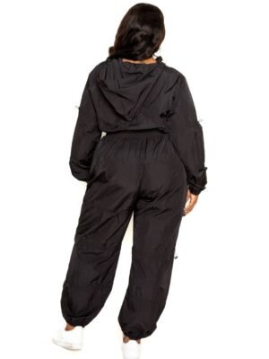 Active Zip Up Set With Cord Lock Detail Active Zip Up Set With Cord Lock Detail