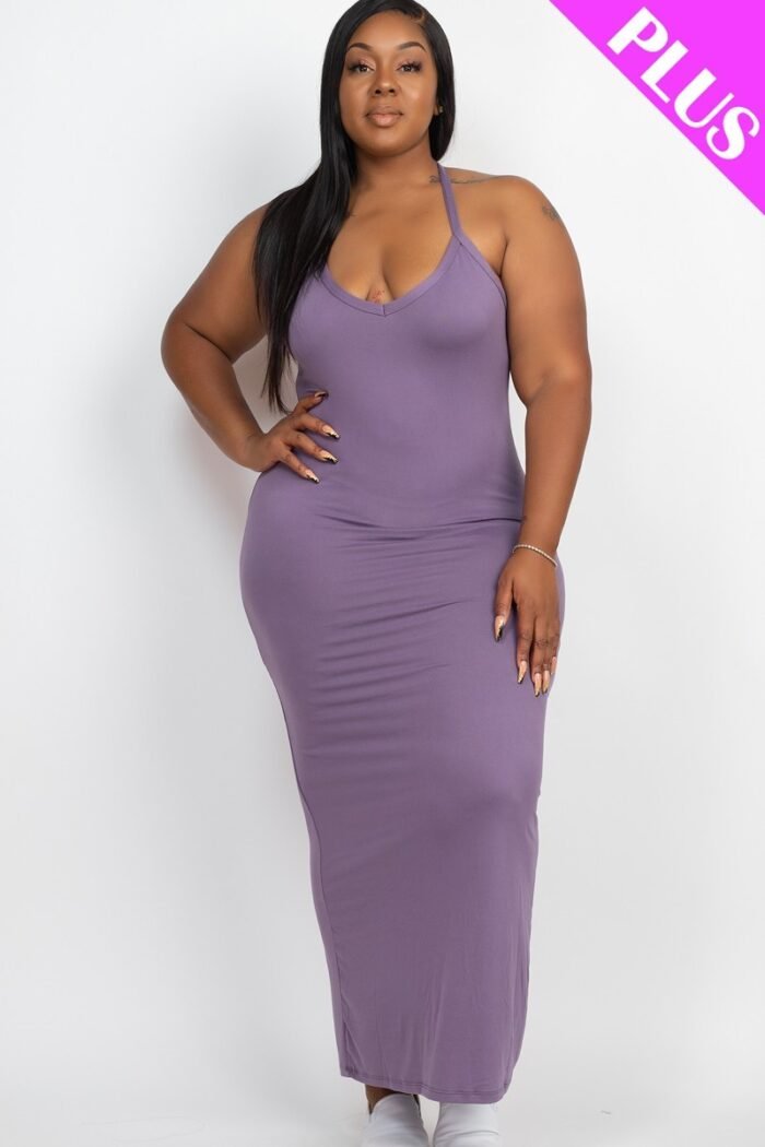 Plus racer back maxi dress - image 2