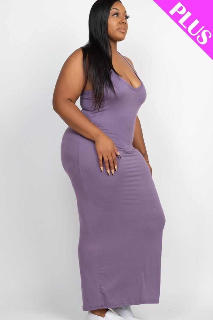 Plus racer back maxi dress - image 3