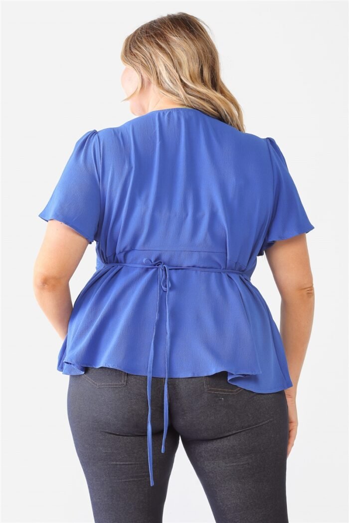 Plus tie detail flare top - image 8