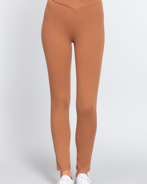 Mid-rise Ponte Pants