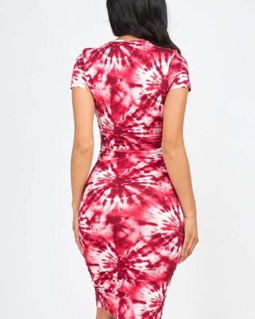 tie-dye printed dress