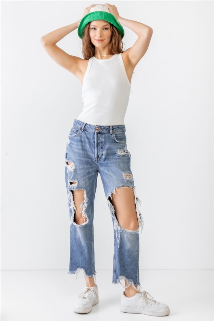 Ribbed v strap back bodysuit