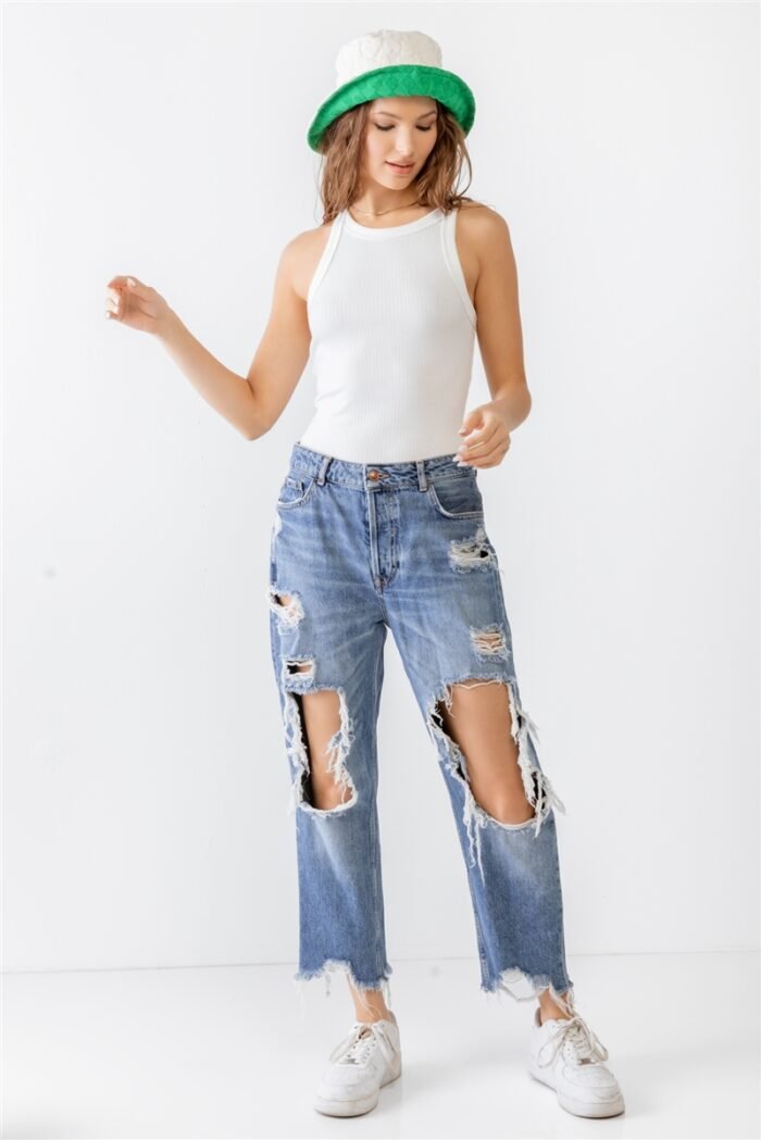 Ribbed v strap back bodysuit