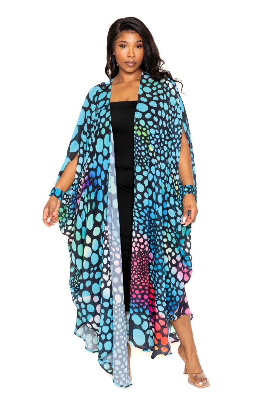 Dot robe with wrist band - image 9