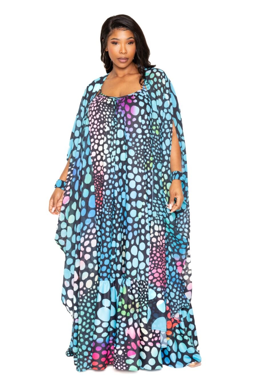 Dot robe with wrist band - image 10