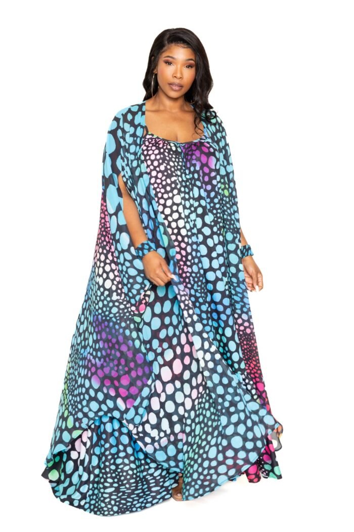 Dot robe with wrist band - image 12