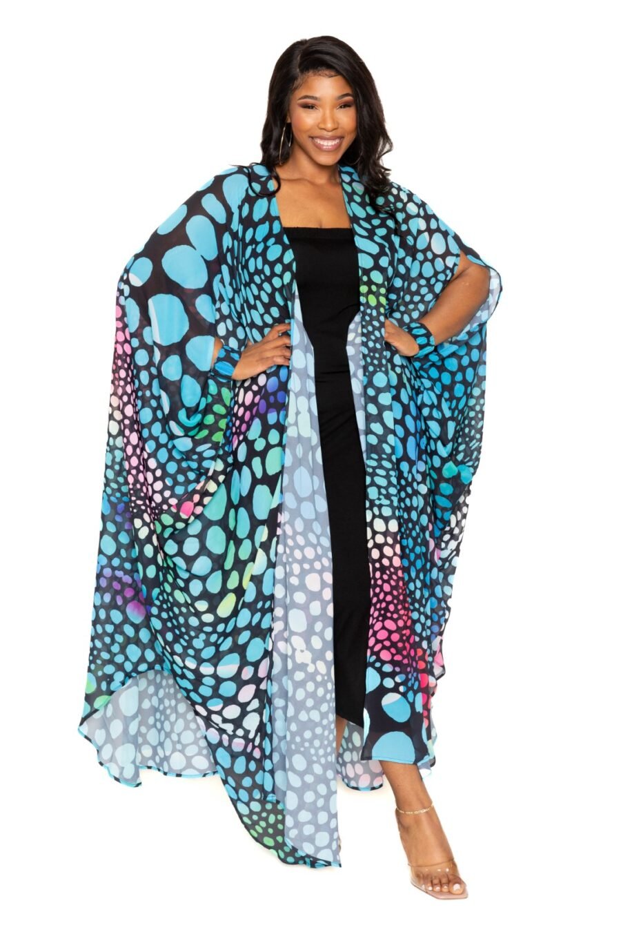 Dot robe with wrist band - image 13