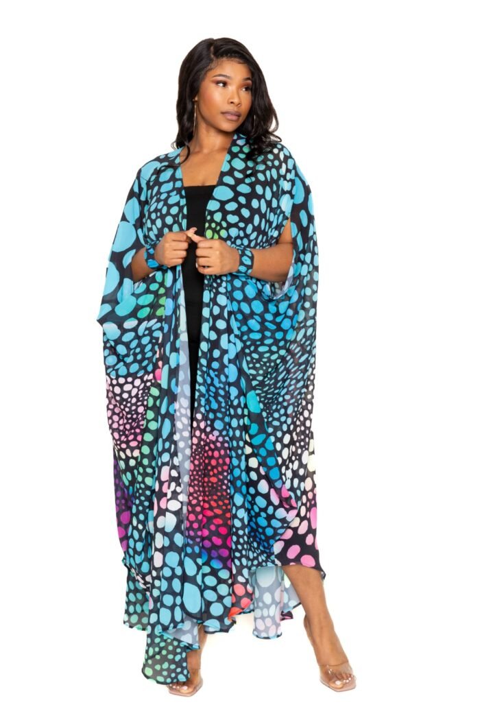 Dot robe with wrist band - image 14