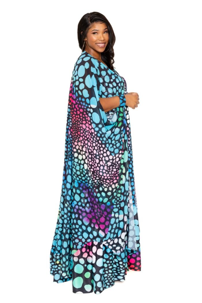 Dot robe with wrist band - image 15
