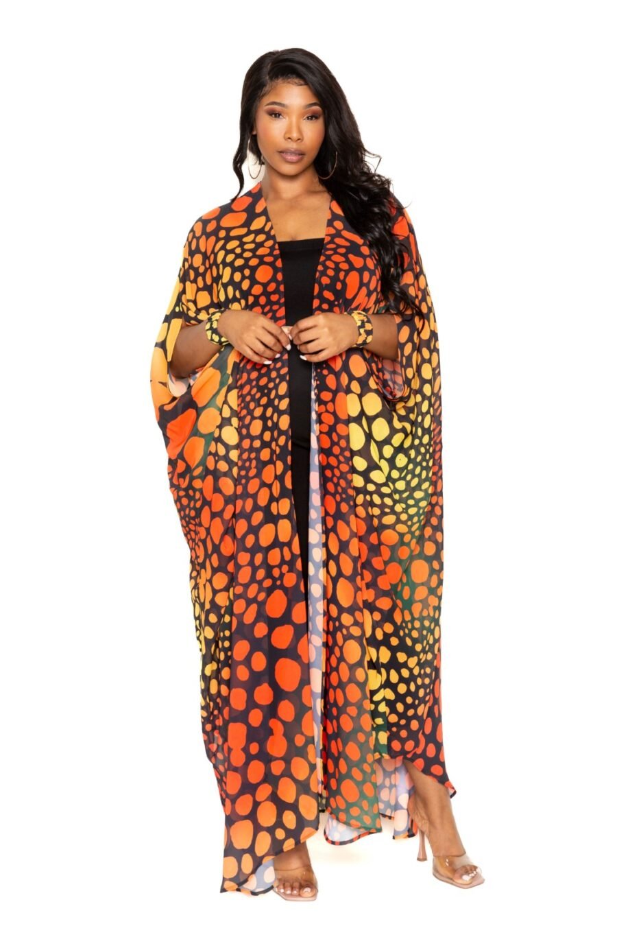 Dot robe with wrist band - image 2