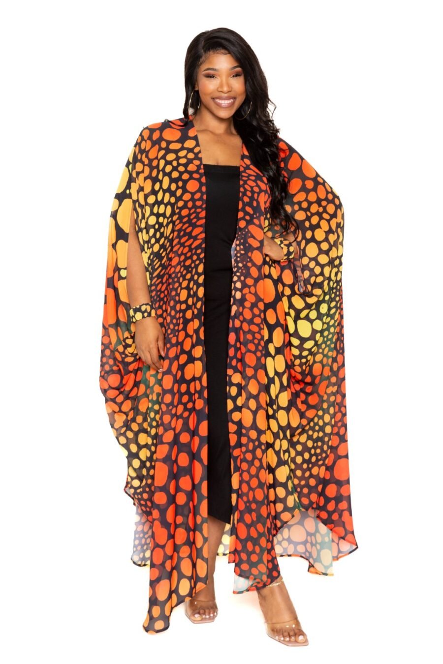 Dot robe with wrist band - image 3