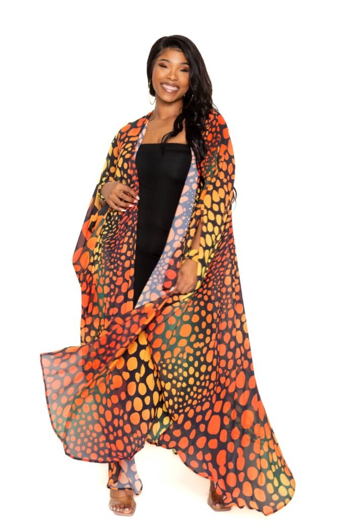 Dot robe with wrist band - image 6