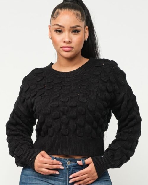 checker sweater top