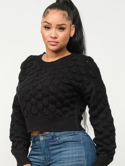 Checker Sweater Top Checker Sweater Top