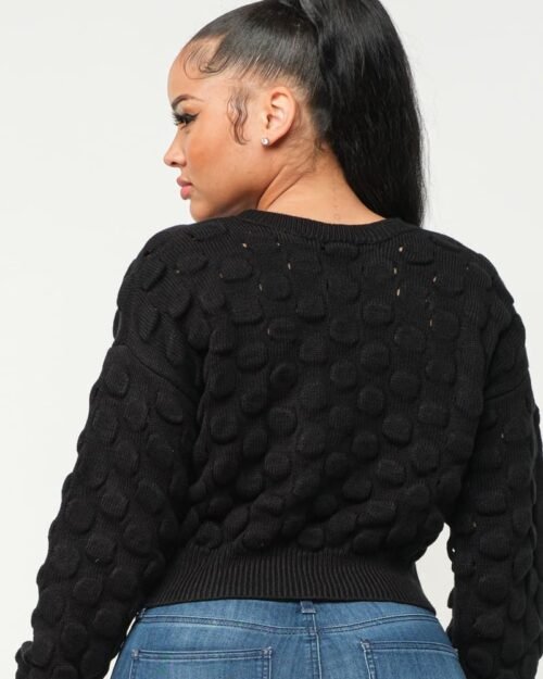 checker sweater top