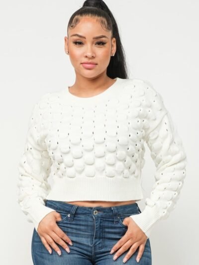 Checker Sweater Top