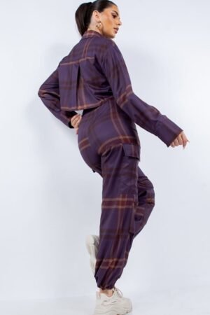 Cropped Shirt & Cargo Pants Set Cropped Shirt & Cargo Pants Set