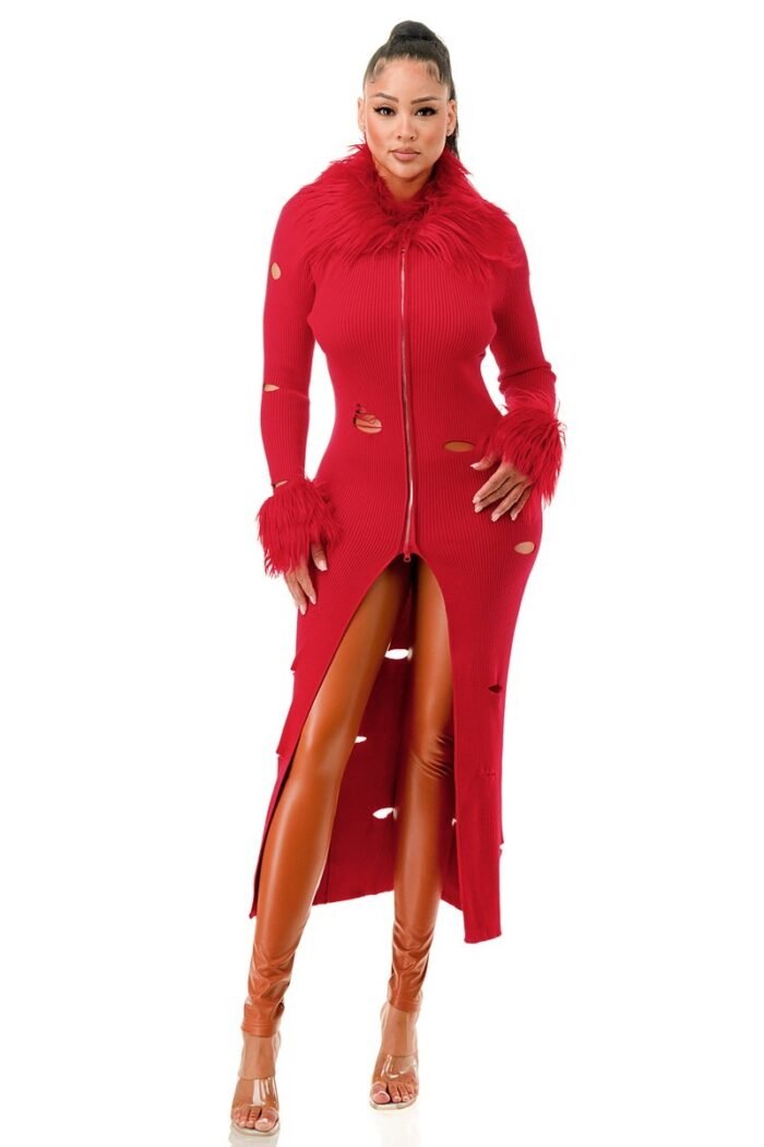 Diva mode cardigan dress