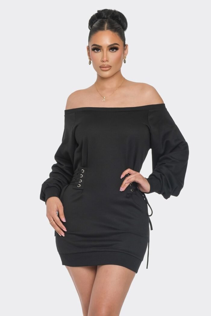Off shoulder mini dress